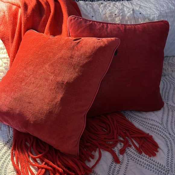 Pier 1 Accents Pier One Welted Velvet Connie Post Throw Pillows